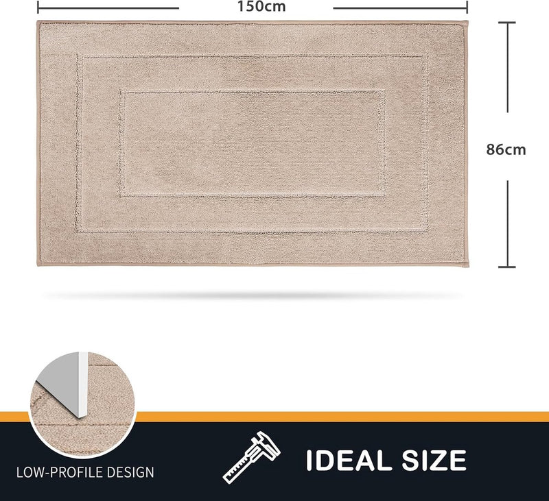 Schoonloopmat voor binnen, 86 x 150 cm, antislip en machinewasbaar, hondenmat, zeer absorberend, welkomstmat voor vuil, natte schoenen en poten