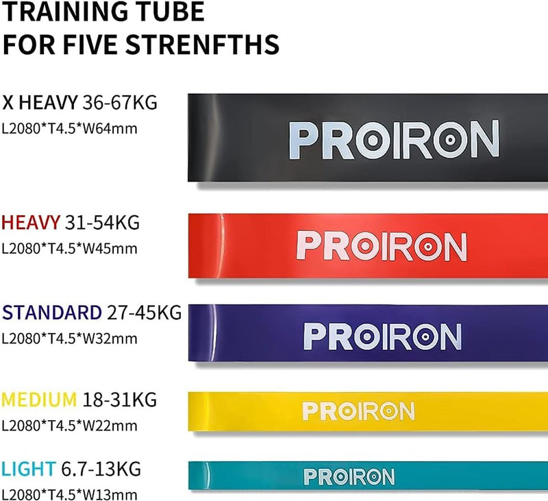 Weerstandsbanden, set weerstandsbanden voor krachttraining, pull-up fitnessbanden, banden krachttraining voor fitness/sport/spieropbouw, optrek/yoga/crossfit