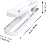 Eierhouder koelkast, automatisch rollende eierdispenser, rollende eierhouder, voor de koelkast, voor keukenkasten, koelkasten, voorraadkamers (dubbel)