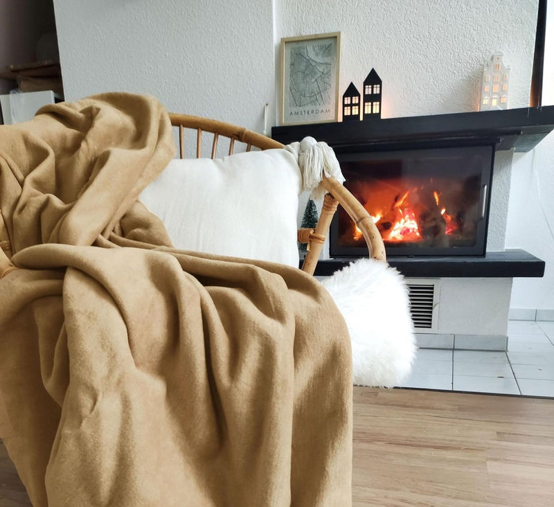 Colorado Knuffeldeken, wollen deken, woondeken, afmetingen ca. 150 x 200 cm of 220 x 240 cm, in vele kleuren verkrijgbaar, bijvoorbeeld grijs, rood, bruin, wit, blauw, groen en meer, 150/200