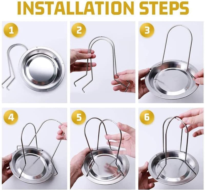 Kippenbraad, kippengrill van koolstofstaal, demonteerbare kippenbrader met afdruipbak, voor oven of grill, accessoires, kippenbrader, thuis BBQ