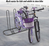 Fietsstandaard, voor 3 fietsen, standplaats voor 3 fietsen, 124 x 39,5 x 73,5 cm