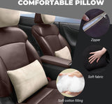 2 x auto lendenkussen. Lendenkussen voor de rugleuning. Rugsteun voor de auto. Ademend, comfortabel, zacht rugkussen. Rugkussen voor reizen, stoel, stoel