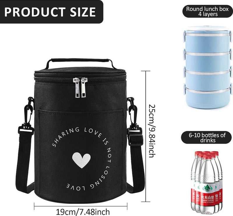 Koeltas, 9 liter, picknicktas, koeltas, isolatietas, lunch, koelbox voor picknick, lunchtas, isolatietas, lunchtas, koeltas voor werk, school en onderweg