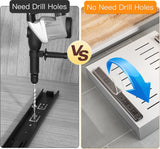 Uittrekbare kastorganizer, uittrekbare ladeplanken voor keukenkast, uitrolbare uittrekbare lade (30 cm B x 43 cm D x 9 cm H), boren en spijkeren niet nodig (wit)