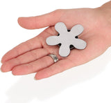 tafelkleedgewicht - tafelkleedgewicht van roestvrij staal - magnetische tafelkleedklem, Set 1 - bloem