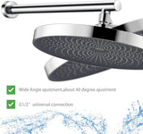 Design hoofddouche, douchekop, regendouche, ronde hoofddouche, diameter 260 mm, premium doucheset, massagedouche voor spa (chroom)