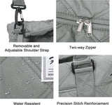 Dames reistas 40 x 20 x 25 cm Handbagagetas Weekendtas Zwemtas Waterdichte reistas Plunjezak Fitnesstas Trainingstas Dames voor Reizen Gym Grijs