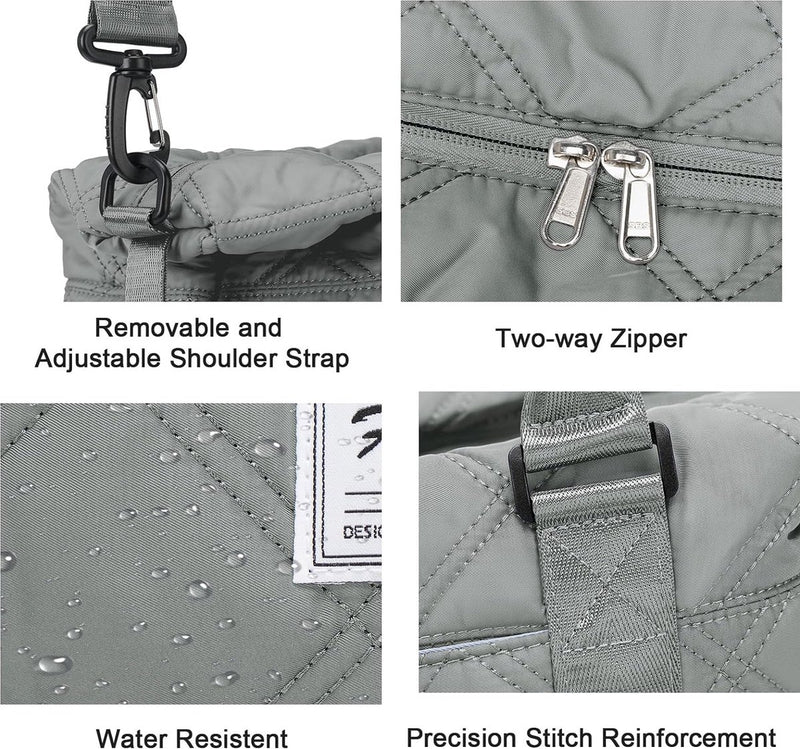 Dames reistas 40 x 20 x 25 cm Handbagagetas Weekendtas Zwemtas Waterdichte reistas Plunjezak Fitnesstas Trainingstas Dames voor Reizen Gym Grijs