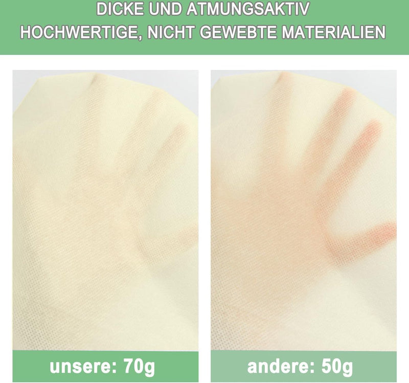 Winterbescherming voor planten, set van 2, 120 x 180 cm, vorstbeschermende plantendekens als winterbescherming, met ritssluiting voor boompalmen, balkonplanten, kaptent, ademend