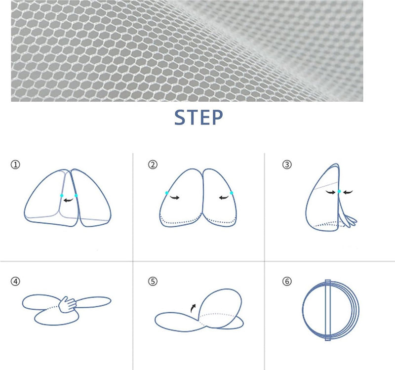 Muggennet, pop-up muggentent, opvouwbaar, fijnmazig muggennet, voor op reis en thuis, 200 x 180 cm