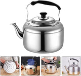 2L roestvrijstalen fluitketel Theeketel Theepot Roestvrijstalen theeketel Geschikt voor inductiekookplaten Keukenuitstapjes Picknick Camping Gasfornuis