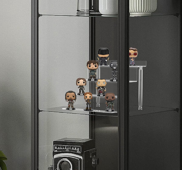 Acryl displaystandaard, 3-laags helder acryl displayverhogers, transparant acryl standaard stijgplank, sieraden display stijgplank vitrine, decoratieve trappen weergeven, voor figuren, cupcake, organisator