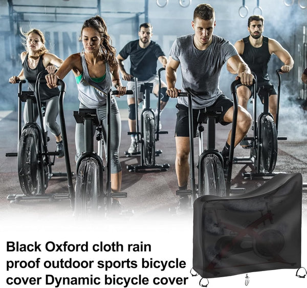 Fietshoes: fietshoes waterdichte bescherming tegen regen, fiets regenhoes gemaakt van 210D Oxford-stof materiaal, zon en stof, fietsbeschermhoes voor training of spinning-fietsen