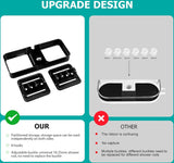 Doucheplank om op te hangen, zwart, doucheplank zonder boren, telescopisch, doucherek met 2 douchemandjes om op te hangen, ruimtebesparende doucheplank, roestvrij staal, douchestang-opbergrek voor 18