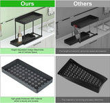 Plank voor onder de gootsteen Uittrekbare kastorganizer onder 2 lagen met 4 haken en 1 hangende bekerlift met voor keukens