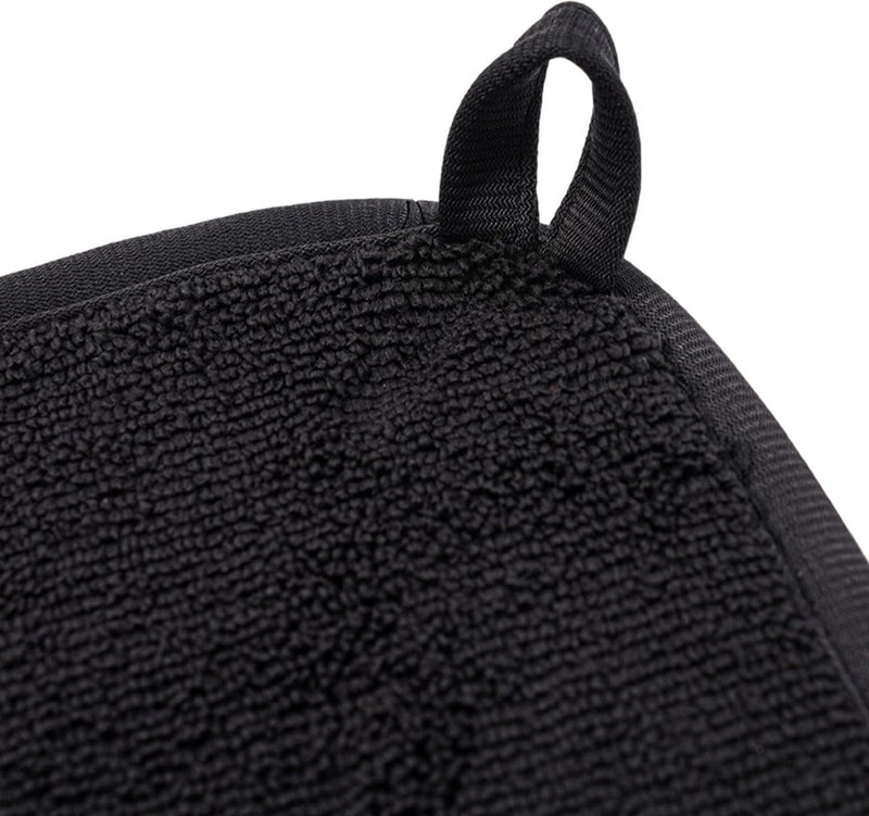 Microvezel afdruipmat voor keuken, 46 x 41 cm, 2 stuks, gootsteen en servies, droogmat, serviesonderlegger (zwart)