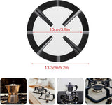 2 stuks wok ringondersteuning universele gietijzeren wok ring gasfornuis kruis, pannenhouder, gaskoker, rooster, opzetring, permanent voor gaskoker, espressomachine, koffiekooktoestel,