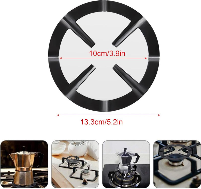 2 stuks wok ringondersteuning universele gietijzeren wok ring gasfornuis kruis, pannenhouder, gaskoker, rooster, opzetring, permanent voor gaskoker, espressomachine, koffiekooktoestel,