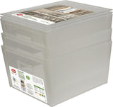 Set van 3 schoenenrek, schoenenorganizer, ruimtebesparende schoenendozen 37 x 27,7 x 33 cm, schoenenkast voor de kledingkast