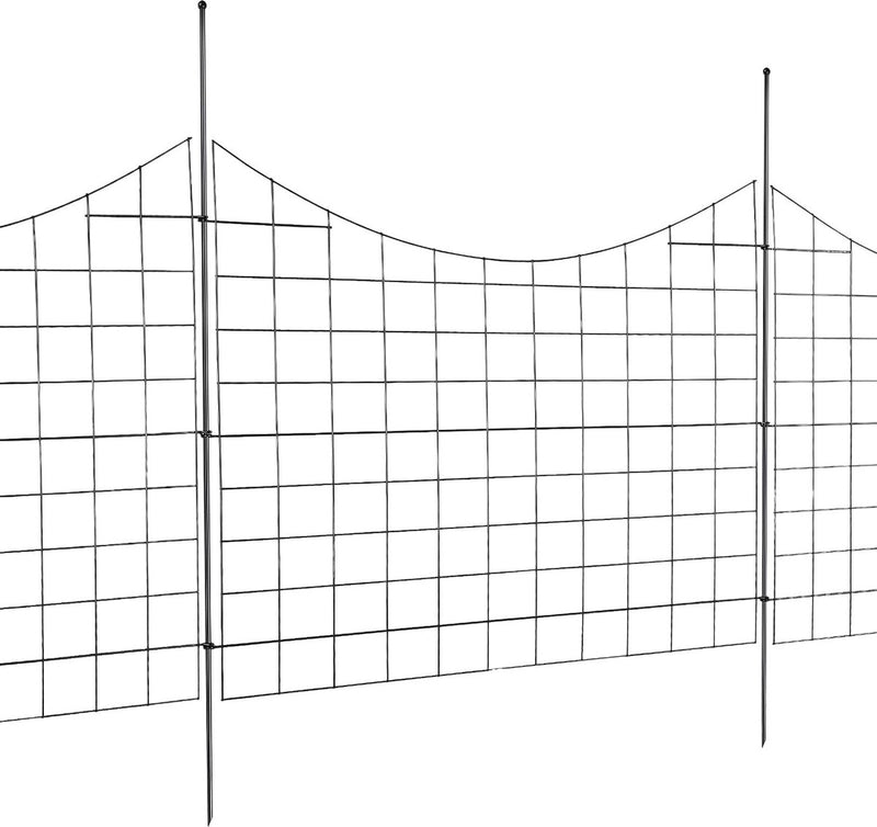 Hanured® 5 stuks Decoratief tuinhek met poort, steekhek voor honden Hanured® 5 stuks Decoratief tuinhek met poort, steekhek voor honden