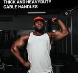 2 stuks eenhandsgrepen, lattrekgreep voor fitnessbandenset, ideaal voor workout aan het trekkoord, kabelstation of krachttoren, oefeningen