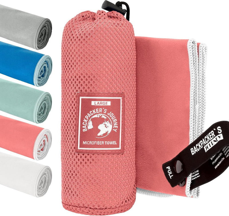 microvezel handdoeken in S M L XL Set reishanddoeken: licht, sneldrogend, absorberend en antibacterieel.