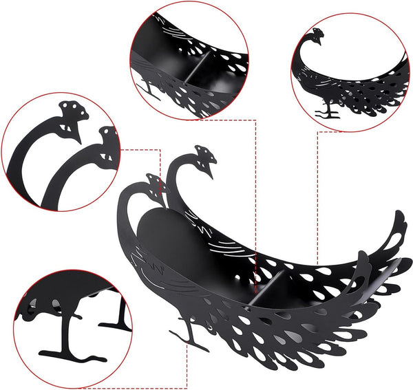 toiletrolhouder zwarte pauw toiletrolhouder van metaal toiletrolhouder verticale papierhouder toiletrolhouder handdoekhouder ambachtelijke decoratie voor badkamer woonkamer keuken hotel