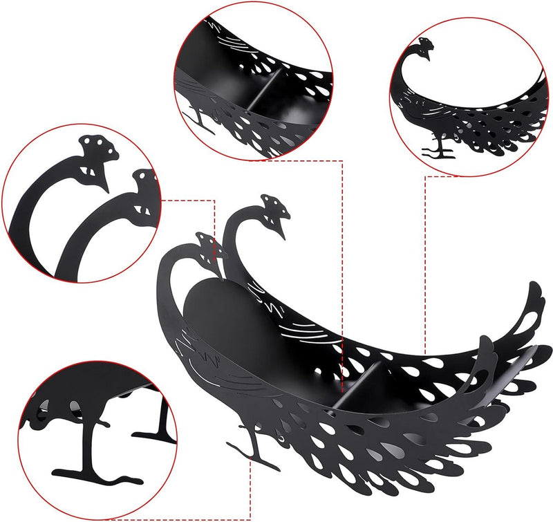 toiletrolhouder zwarte pauw toiletrolhouder van metaal toiletrolhouder verticale papierhouder toiletrolhouder handdoekhouder ambachtelijke decoratie voor badkamer woonkamer keuken hotel