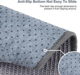 Krabmat kat, krabtapijt sisal, krabplank vloer antislip, natuurlijk sisaltapijt voor katten (40 x 60 cm, donkergrijs)