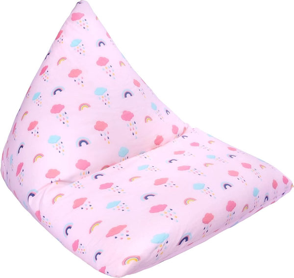Bed Kinderen Piramidevorm Comfortabel Peuter Zacht Kindveilig Speelkamer Zitzak (Regenboog)