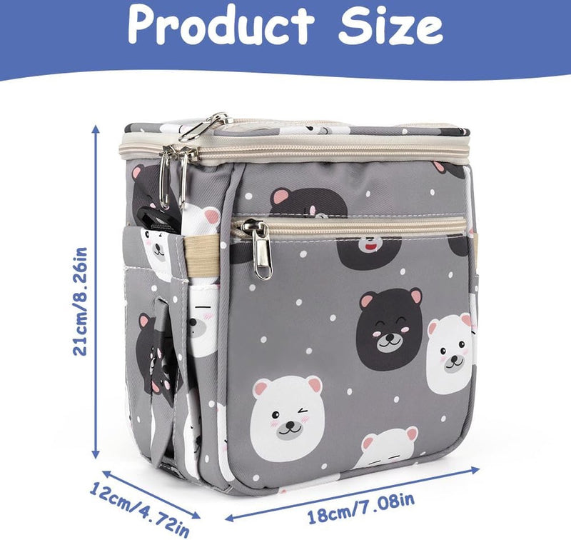 Stuurtas voor kinderen, stuurtas, fietsmand voor kinderen, afneembare fietsmand vooraan waterdichte stuurtas, fietstas voor fiets, driewieler, scooter, loopfiets