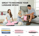 Compression Packing Cubes in a Set of 3 or 4, 4-Piece Set of Packing Cubes / Luggage Organisers / Garment Bags for Travel