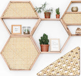 1 rol cane geweven rotan, 55 cm x 1 m, natuurlijke rotan weefselrol voor caning-projecten, mesh, rotan weefsel voor meubels, stoelen en kasten