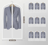 Doorzichtige kledingzakken voor het ophangen van kleding, 40" pakzakken voor kastopslag, stofdichte plastic pakzakken, kledingbeschermingszakken met ritssluiting