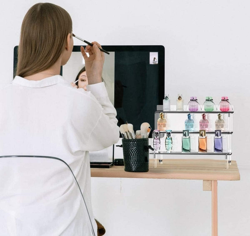 Acryl displaystandaard, 3-laags helder acryl displayverhogers, transparant acryl standaard stijgplank, sieraden display stijgplank vitrine, decoratieve trappen weergeven, voor figuren, cupcake, organisator