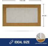 Schoonloopmat voor binnen, 86 x 150 cm, antislip deurmat, wasbare schoonloopmat, absorberende deurmat voor hond, ingang, voordeur