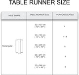 Tafelloper voor 8-zits om te eten - Roma Red Stripes - Groot 40 x 150 cm, milieuvriendelijk katoen, decoratief, zelfgeweven doek voor feest, restaurant - wasmachinebestendig