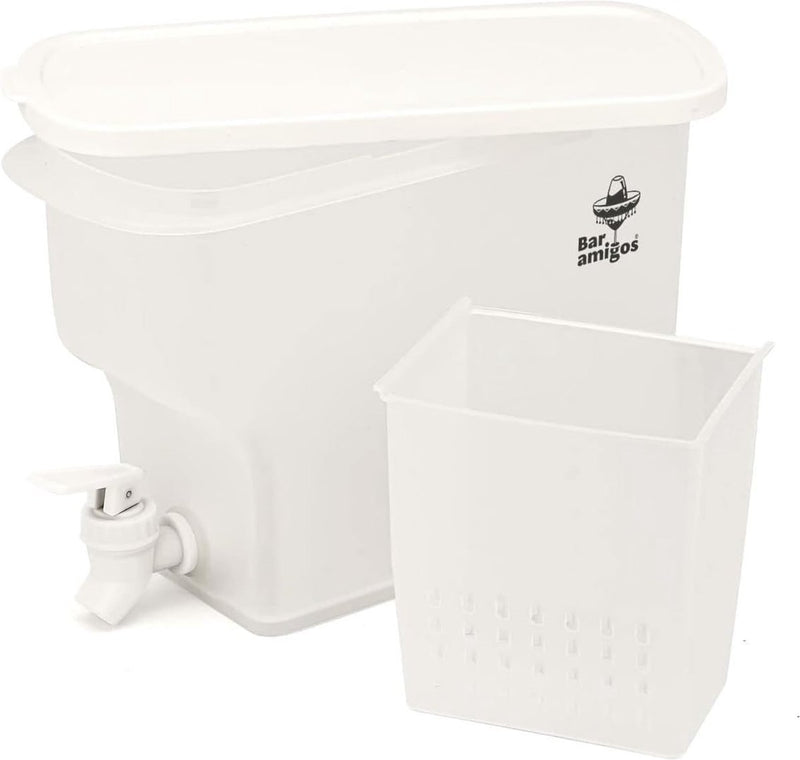 3,5L Plastic PETG Waterdispenser met Kraan Reisbureau Drankjes Hervulbaar Ideaal voor Ijsthee Koelkast Camping Sapdrankjes - Houdt 3,5 Liter