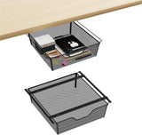 Opbergplank onder de tafel, organizer voor bureau, lade onder de toonbank, verborgen lade onder de toonbank, verborgen lade, zelfklevende organizer