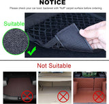 Kofferbak-nettas voor de auto, 4 stuks, 45 x 25 cm, organizer, nettas, universeel, bagagenet, bagagenet, tas, elastisch, opbergen, achterbanktas, beschermnet voor SUV/auto