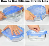 18-delige siliconen dekselset - herbruikbare siliconen deksels voor potten - extra scheurbestendig en rekbaar, geschikt voor de meeste containers - premium deksels voor blikjes en kommen