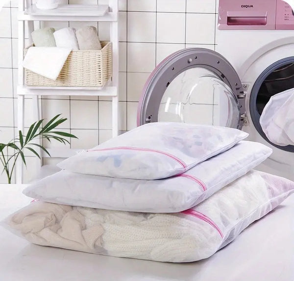 3 stuks premium Waszakken - fijnmazige waszak - 40x30cm