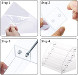 5 lagen acryl nagellak organisator houder, transparante nagellak opslag, nagellak plank voor badkamer, cosmetische opslag