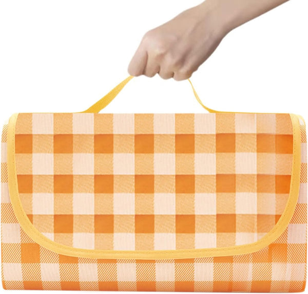 Picknickdeken Waterdichte campingdeken Picknickdeken met draaggreep Opvouwbaar Stranddeken voor buiten voor barbecueën Kamperen Wandelen Excursies Picknick 200x200cm
