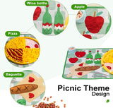 hondensnuffelmat, hondenmat voor geurtraining en langzaam eten, hondenpuzzelspeelgoed, bevordert het natuurlijke foerageren (77x47cm)