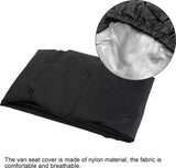 2-delige universele waterdichte autostoelhoezenset, stoelbeschermer voor bestuurdersstoelen, hoogwaardige nylon autostoelhoes in zwart voor honden, kinderen, sport, gemakkelijk schoon te maken