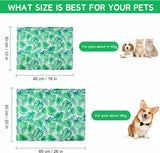 Koelmat voor honden, koelkussen voor honden en katten, koelmat voor huisdieren, niet-giftige gel-zelfkoelende mat, opvouwbaar, koelkussen voor warme zomer, 50 x 65 cm