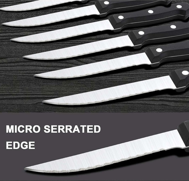 Bestekset voor 6 personen, 36-delige roestvrijstalen bestekset met steakmes, bestekset met mes, vork, lepel, bestek voor thuis, feest, restaurant, vaatwasmachinebestendig