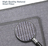 Krabmat kat, krabtapijt sisal, krabplank vloer antislip, natuurlijk sisaltapijt voor katten (40 x 60 cm, donkergrijs)